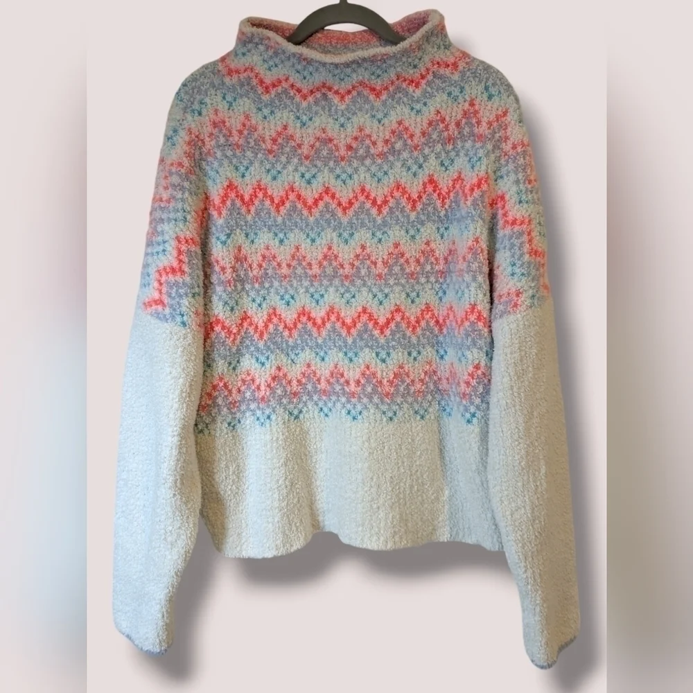 Anthropologie white colorful